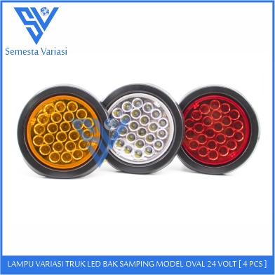 LAMPU STOPLAMP TRUK LAMPU REM TRUCK BULAT 24 MATA 24 VOLT [2 PCS]