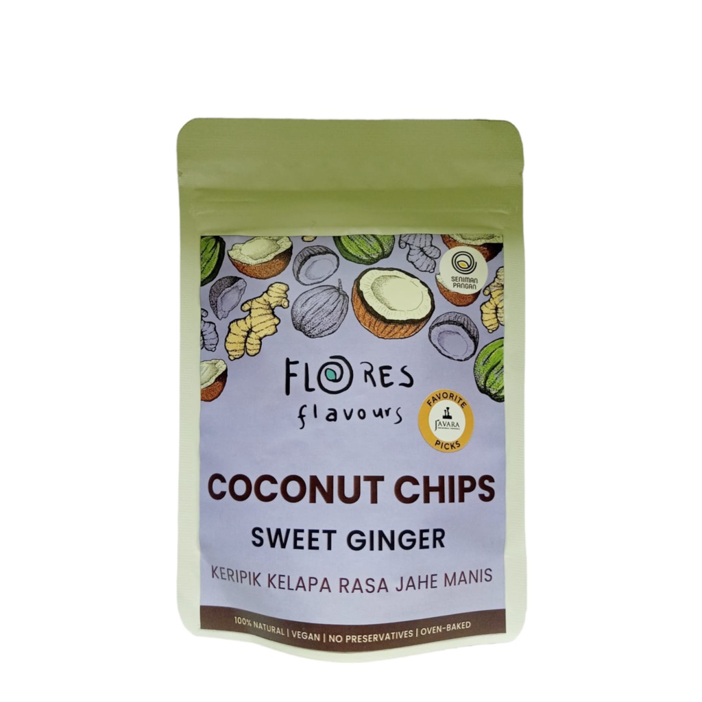 

Javara - Coconut Chips Sweet Ginger - 40gr