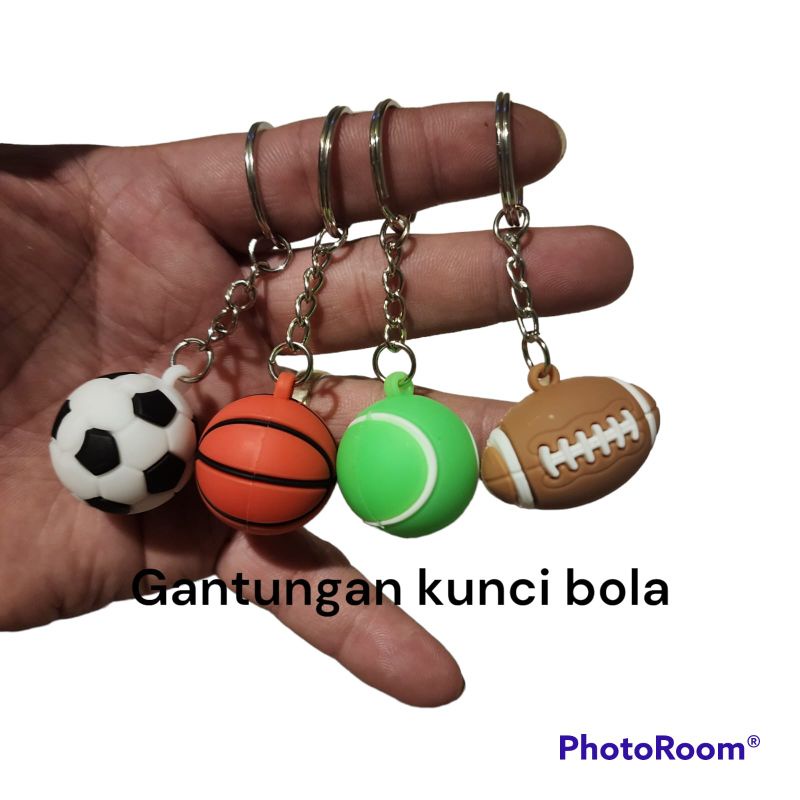 Gantungan Kunci Bentuk Bola BASKET GOLF RUGBY KAKI