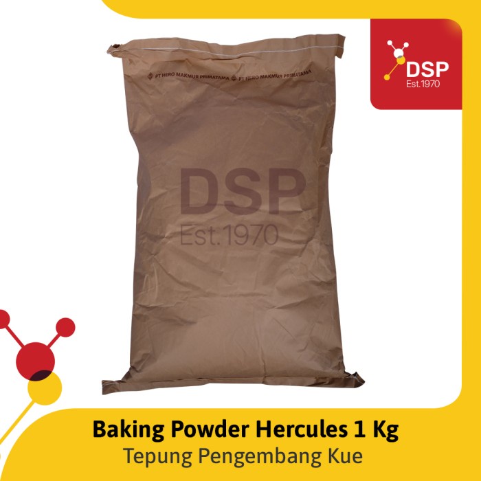 

Tepung Pengembang Kue / Baking Powder Merk Hercules Food Grade 1 Kg