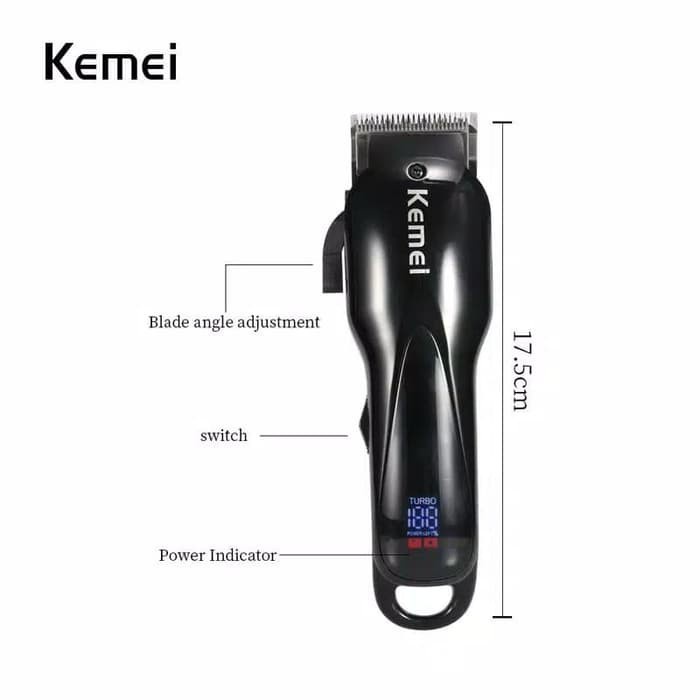 Alat Cukur Rambut Kemei KM-1929 Alat Cukur Rambut Professioanal Hair Clipper LED Display