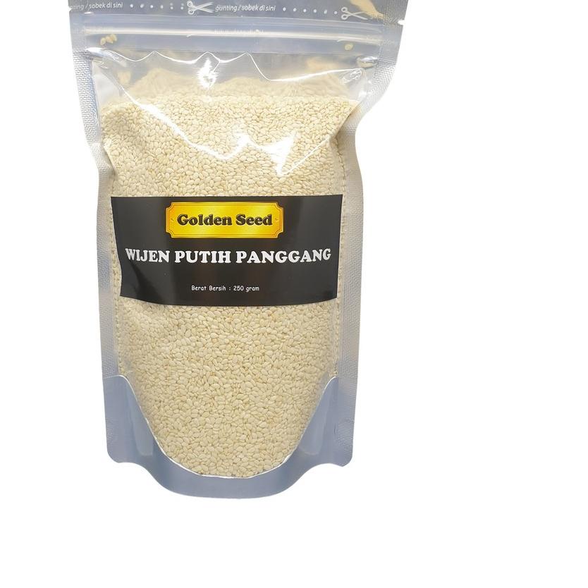 

֍ WIJEN PUTIH PANGGANG 250 GR PREMIUM - WHITE SESAME SEED ROASTED SANGRAI 250 GRAM ♜