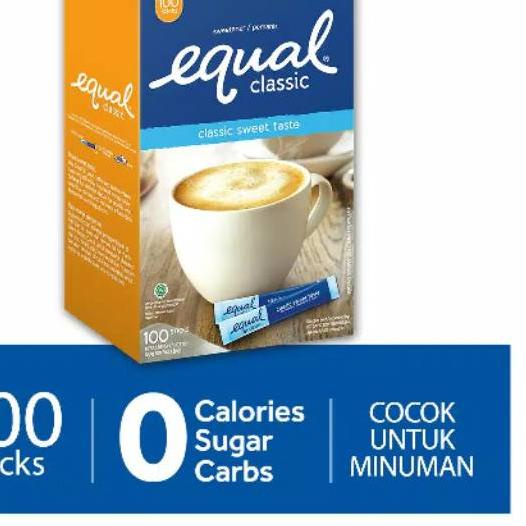 

֍ Equal Classic Zero Calorie Sweetener 100 stick ✺