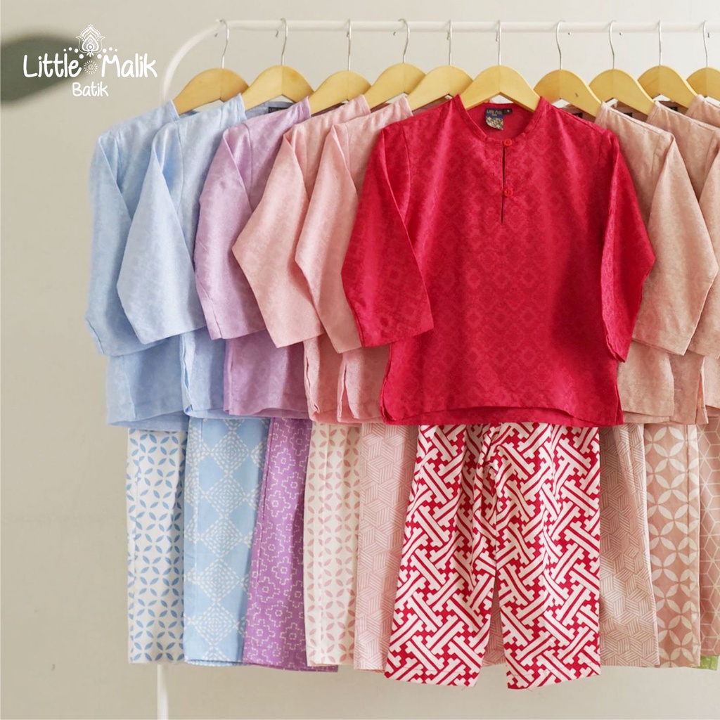 Set Koko Anak By Little Malik Batik (Ready Stok) Kombinasi Dobby