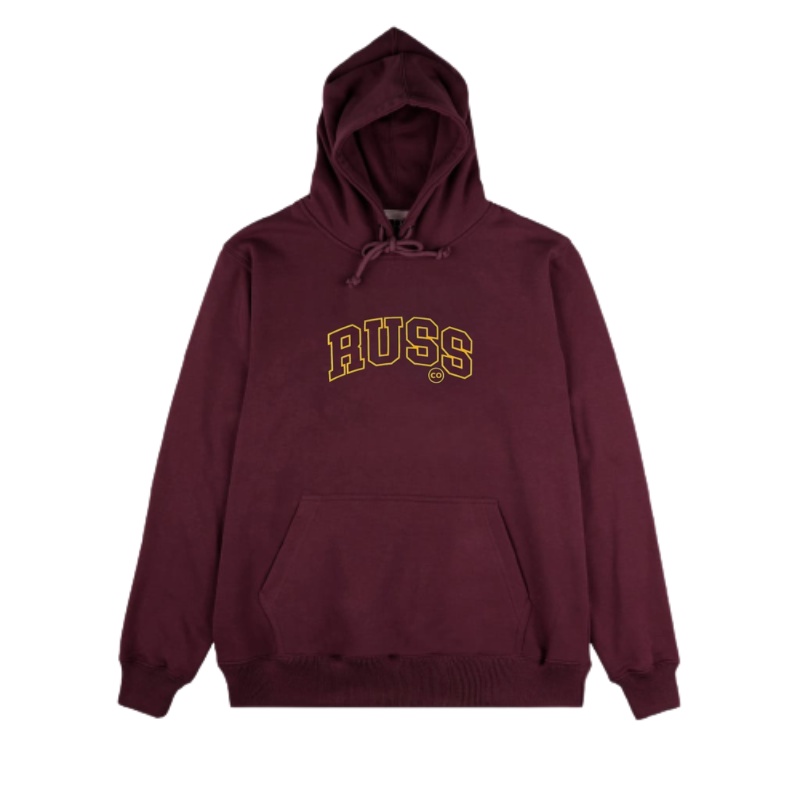 Hipokrit Oficial Store - Sweater Fullover Maroon Arsa Hooded Distro Brand Local Russ.Co.Id