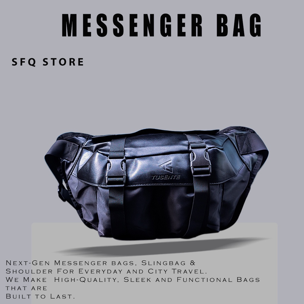 Man Sling Bag Tusente Tas Selempang Pria Impor Premium Crossback