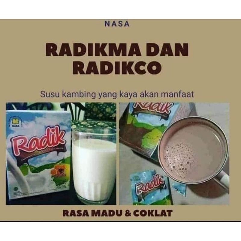 

susu radik susu kambing etawa rasa madu dan coklat