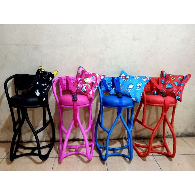 [[MOTIV TERBARU]] FULL LILIT SABUK PENGAMAN &amp; BANTAL STANG / boncengan kursi rotan / kursi rotan motor matic / dudukan anak motor matic / jok depan motor matic mio beat scopy vario / dudukan depan motor matic