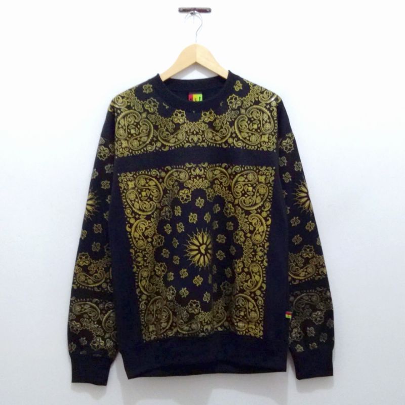 Sweater Cardigan Hoodie  Bandana Gold full prin