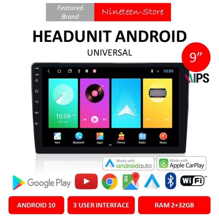 Terlaris Headunit Android Universal 9 Inch 2Gb Double Din Head Unit Tape Mobil