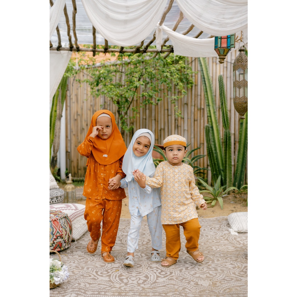 Baju Koko Anak Laki Laki Setelan Muslim Fashion Cowok Bohopanna - Rama Set / Ramadhan Raya Lebaran Collection 1-6 Tahun