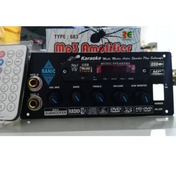 ◘ kit power amplifier speaker aktif plus MP3 USB 750W PMPO spider ♂