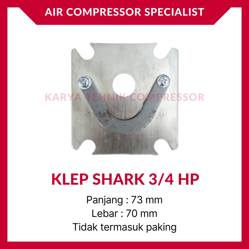 Lempengan Klep Valve Assy Kompresor Udara SHARK 3/4 HP