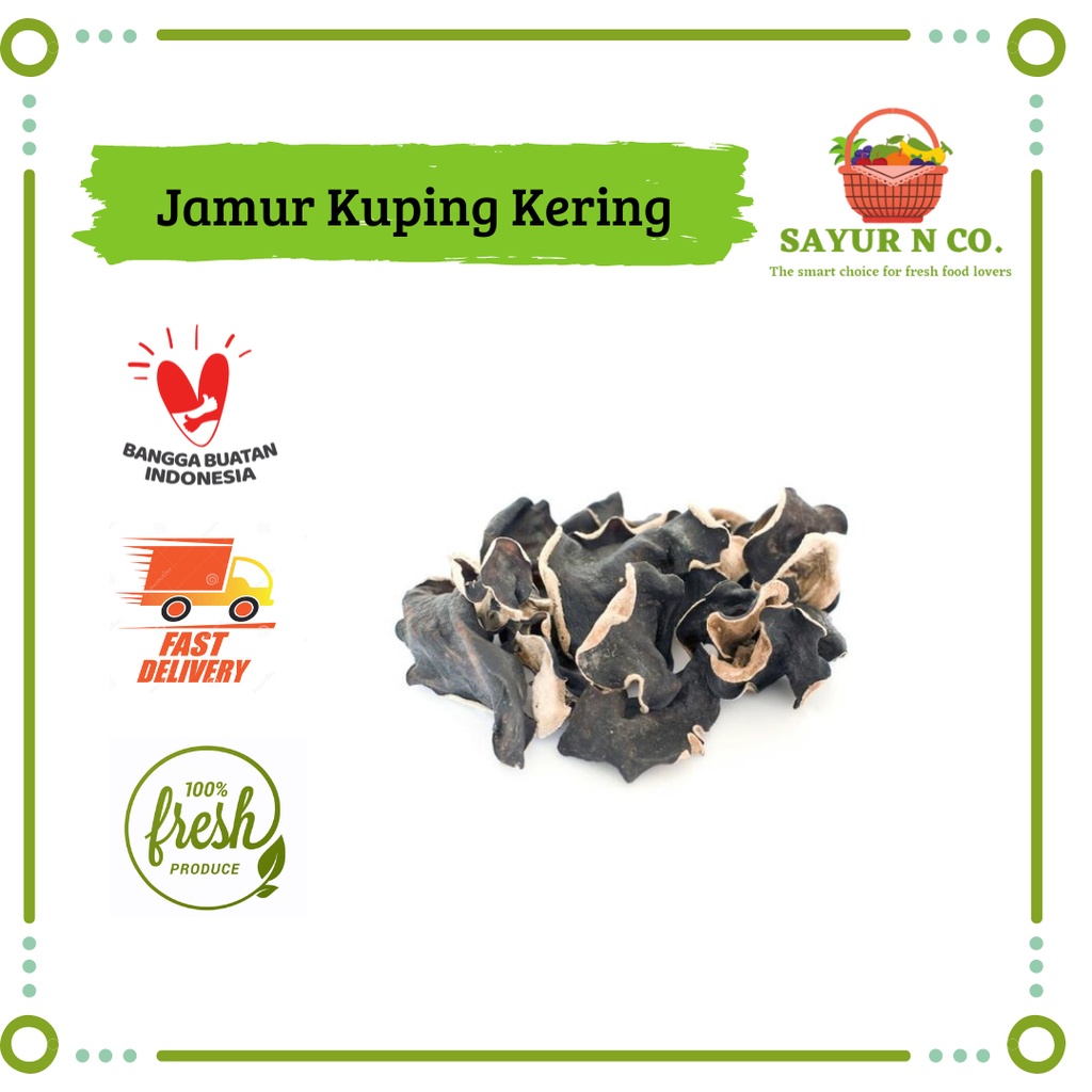 

Jamur Kuping Kering 50gr | Sayur N Co Bekasi