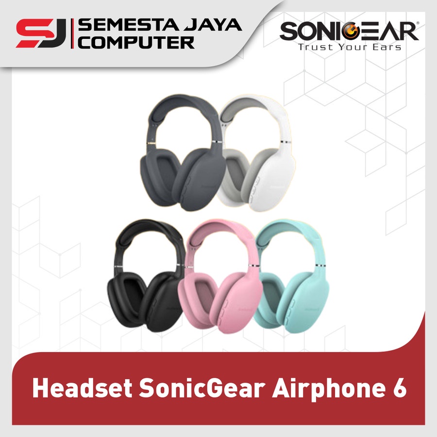 Headset SonicGear Airphone 6 Bluetooth 5.0 - Headphone Airphone 6
