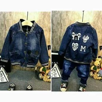 JAKET ANAK MURAH / JACKET DENIM MICKEY hqu05