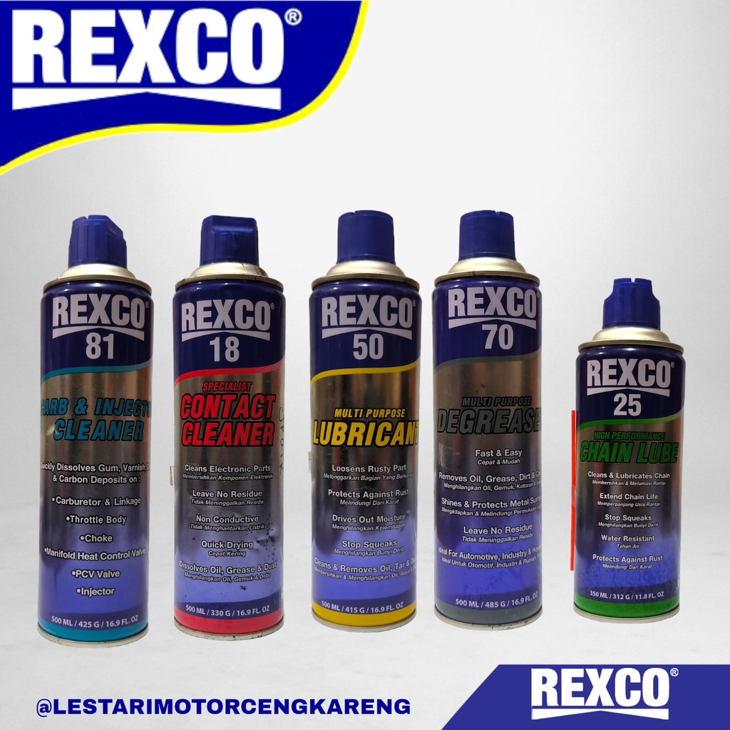 PELUMAS SERBA GUNA ANTI KARAT REXCO 50 500ML SETARA WD-40