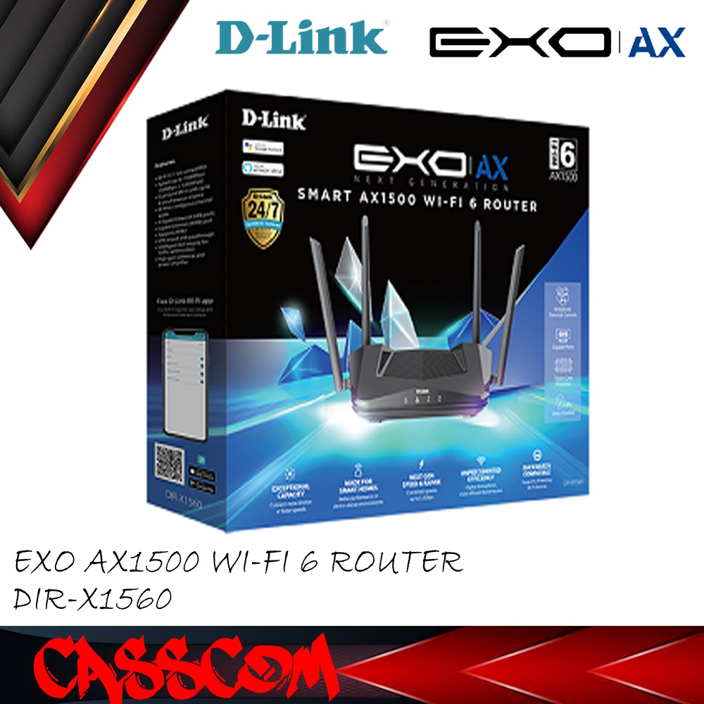 D-LINK EXO AX1500 Wi-Fi 6 Router DIR-X1560
