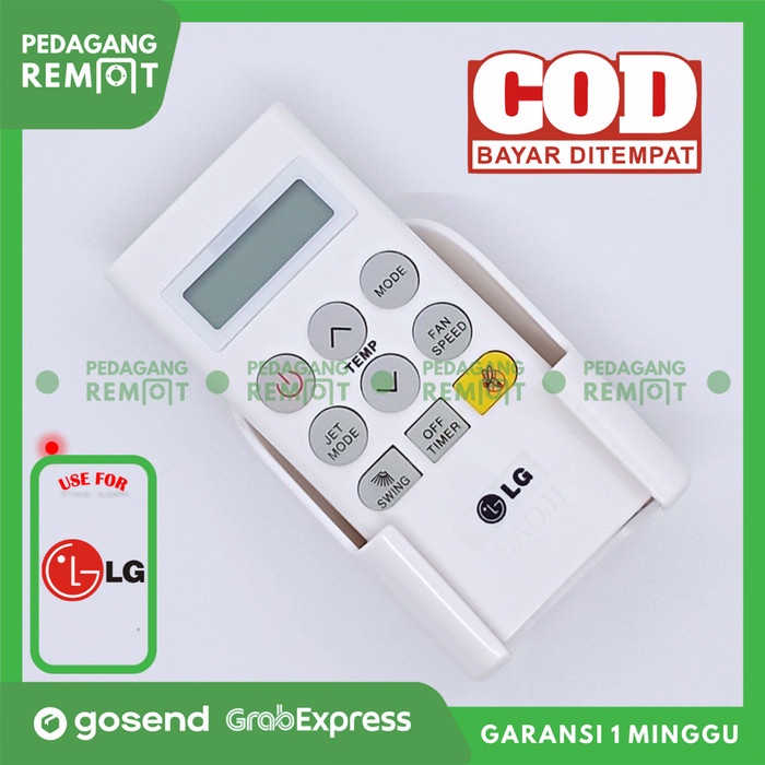AC Mini Remot Remote AC LG Mini Hercules AKB73756204 + Bonus Bracket(G2E0) AC Mini USB ORIGINAL AC M