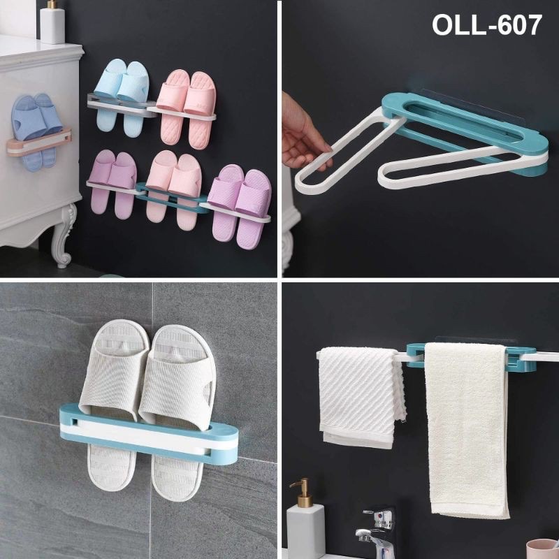 Gantungan Sendal Sepatu Tempel Serbaguna / Holder Rak Sepatu Tempel Dinding / Tempat Penyimpanan Sendal Sepatu Tempel Dinding Multifungsi / Holder Rak Tempel Serbaguna