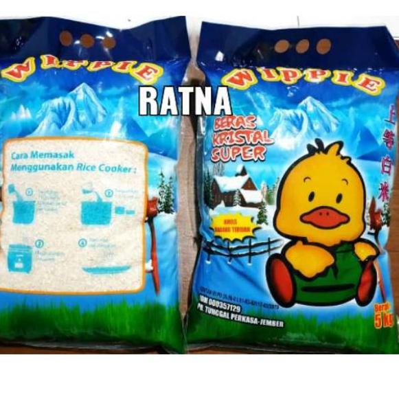 

♣ BERAS WIPPIE 5 kg 5kg Satu Pabrik dengan PIN PIN KRISTAL SUPER PUNEL ✽