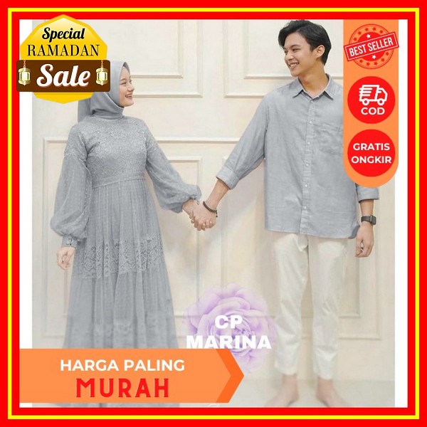 [ Sale ] Couple Gamis Koko Nibras Nbrs Nb A88 Nsk 088 88 Maroon Xs - Xxl Sarimbit Marun Dewasa Pakai