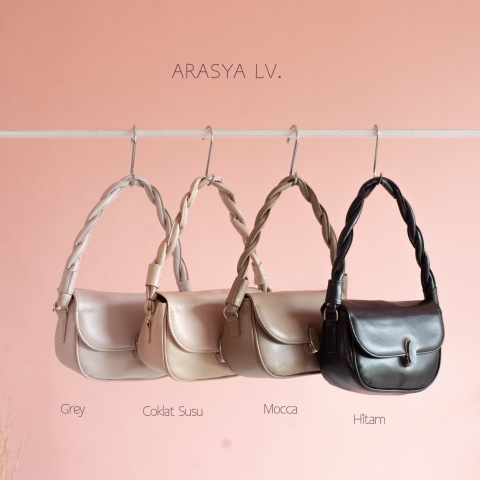 Rumah Tas Lucu - ARASYA LV  TAS WANITA TERMURAH SLING BAG LOKAL FASHION  SELEMPANG VINTAGE  SEMI PRE