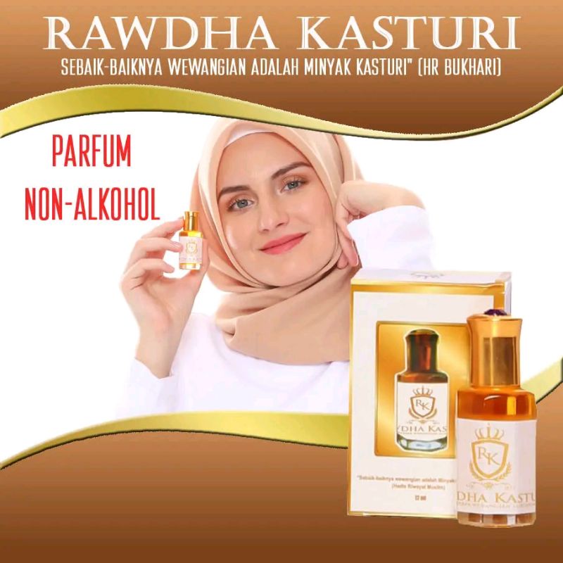 Minyak kasturi kijang original 12ml - parfum non alkohol