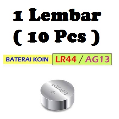 Baterai Battery Batre Batere LR44 SR44 AG13 jam tangan kancing button - Padasamah