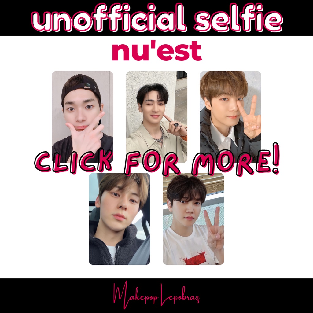 [MIN. 3 PC] NU'EST NUEST UNOFFICIAL SELFIE - BOYFRIENDABLE PC BAEKHO JR MINHYUN ARON REN