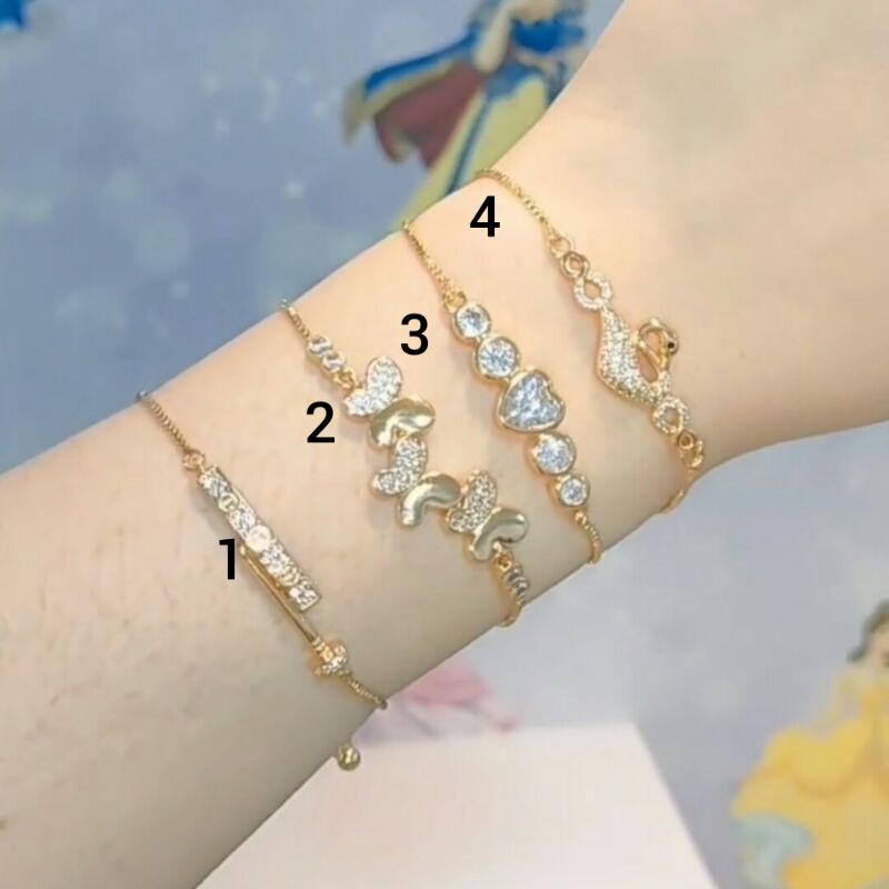 Matlaine - Koleksi Gelang Serut Gold Korea Titanium Xuping Anti Karat Anti Hitam Anti Alergi