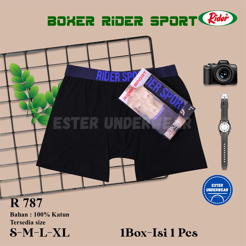 Celana Boxer Pria Rider R 787 Isi 1pcs