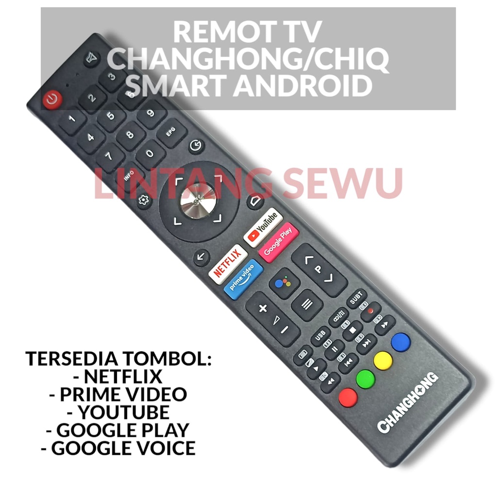 REMOT TV CHANGHONG SMART TV ANDROID TV CHANGHONG