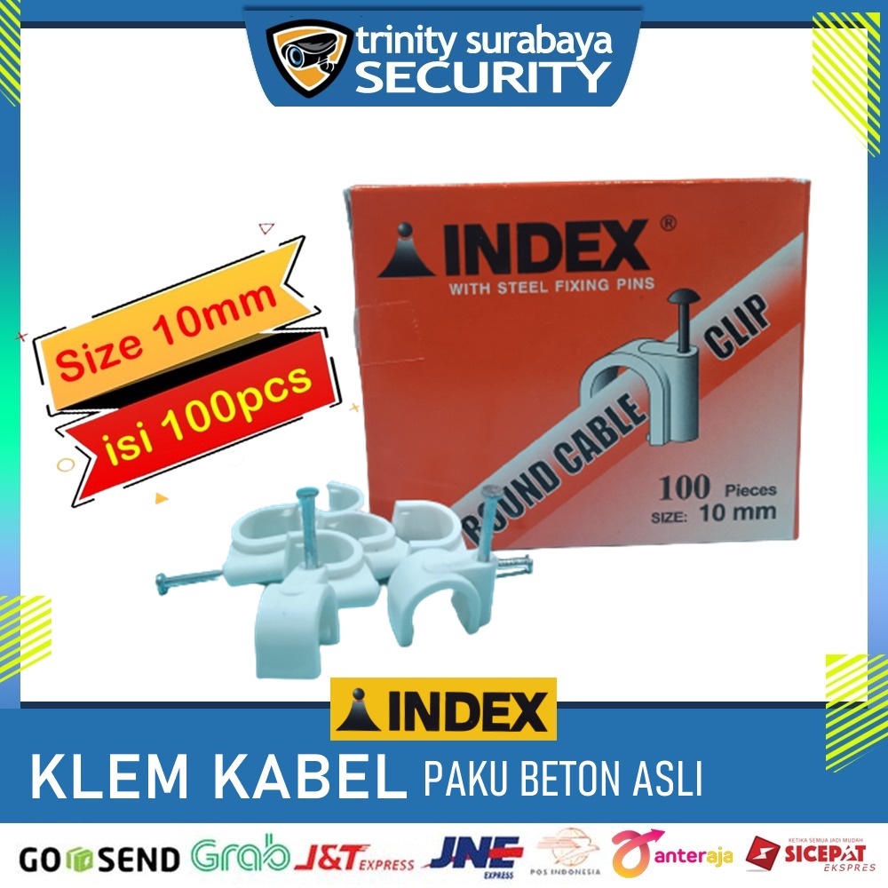 Paku Klem / Klem Kabel Listrik INDEX 10mm