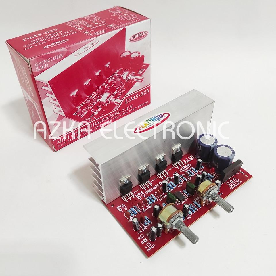 ❇ Kit Power Amplifier Speaker Aktif 2.1 Channel TDA2030 DMS 525 ➧