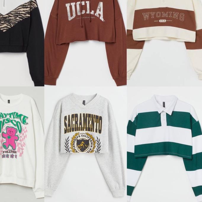 ➭ H*M AERO COLLAR STAND UP SWEATSHIRT AND HOODIE ➬