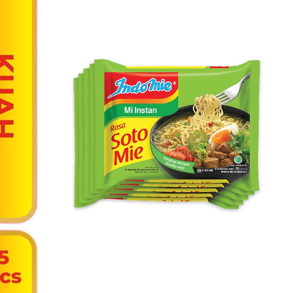 

Promo baru5m0La 5 Pcs - Indomie Kuah Soto Mie