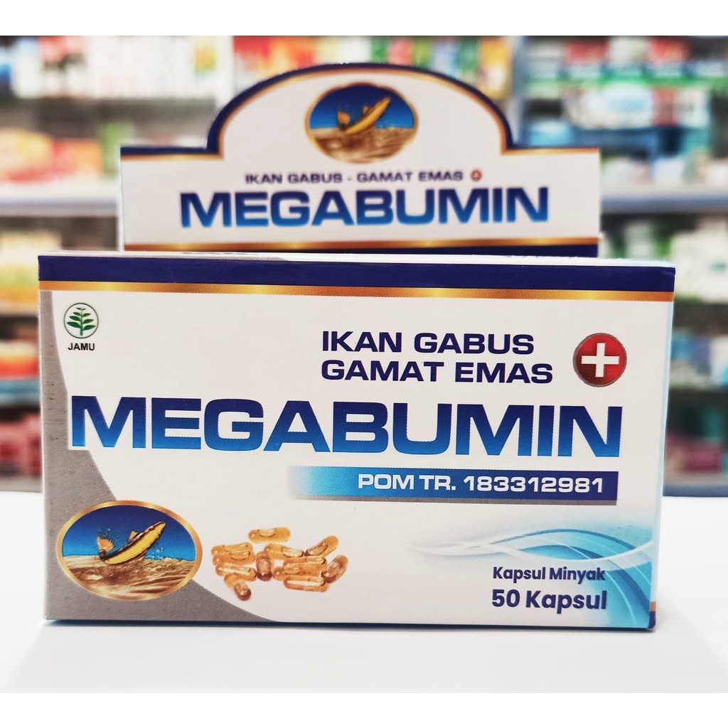 Megabumin - Kapsul Minyak Ikan Gabus + Gamat Emas