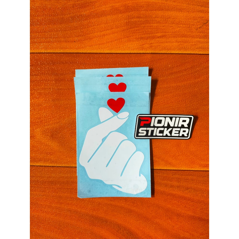 Stiker Sarangheo Mobil Motor Cutting Sticker Sarangheo Kaca Mobil Universal