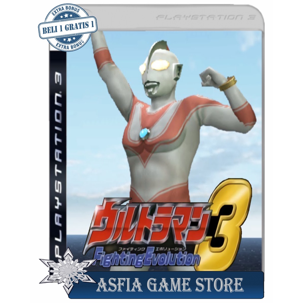 ULTRAMAN FIGHTING EVOLUTION 3 DVD Kaset Game PS3 PKG CFW HEN MULTIMAN