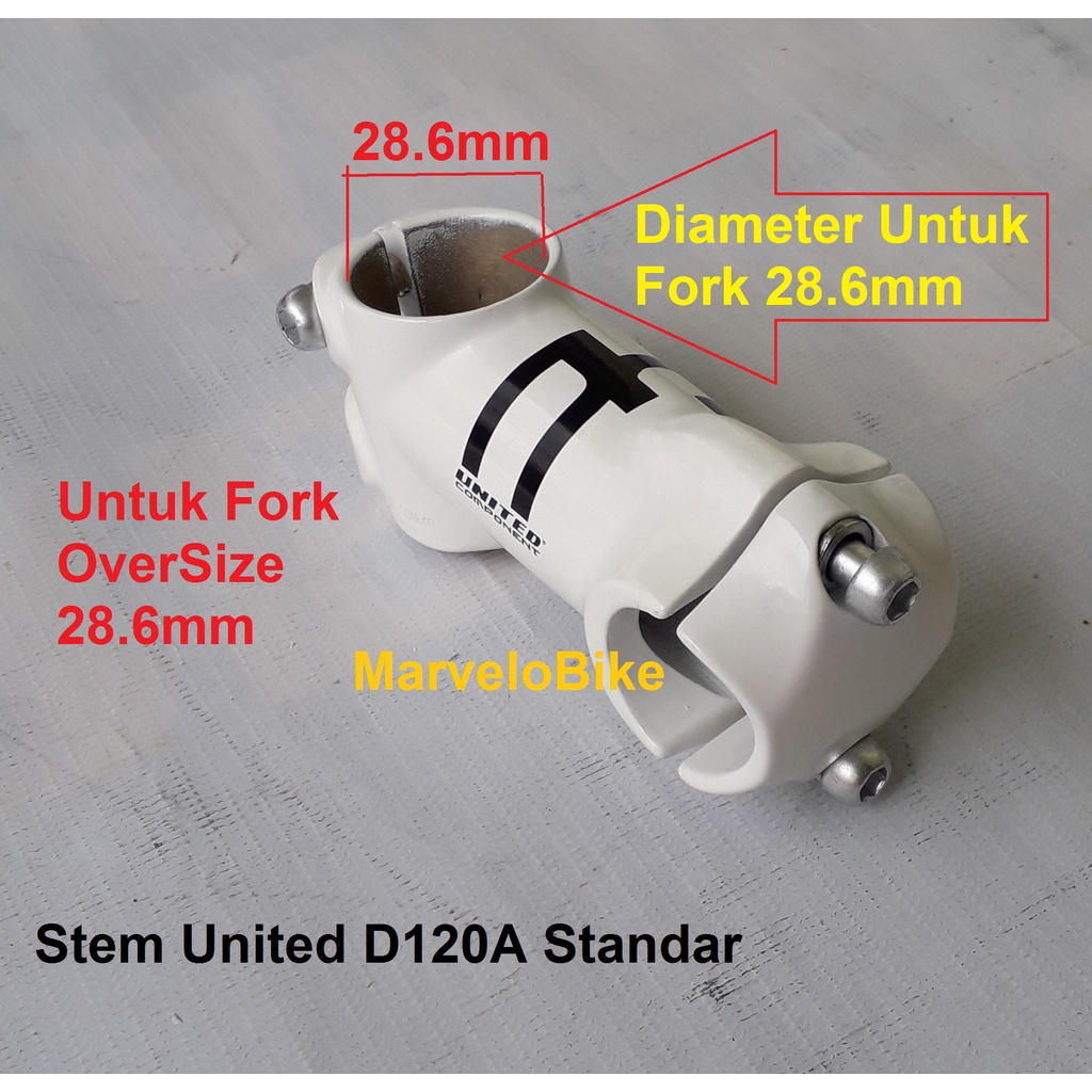 STEM SEPEDA MTB FEDERAL BMX FIXIE BALAP UNITED D120A 28.6MM/25.4MM SIAP KIRIM