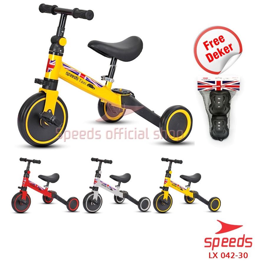 ♥ SPEEDS Sepeda Anak Roda 3 Sepeda Mini 2IN1 Taxi Balance Bike Kick Bike Sepeda Keseimbangan 071-4 ♥