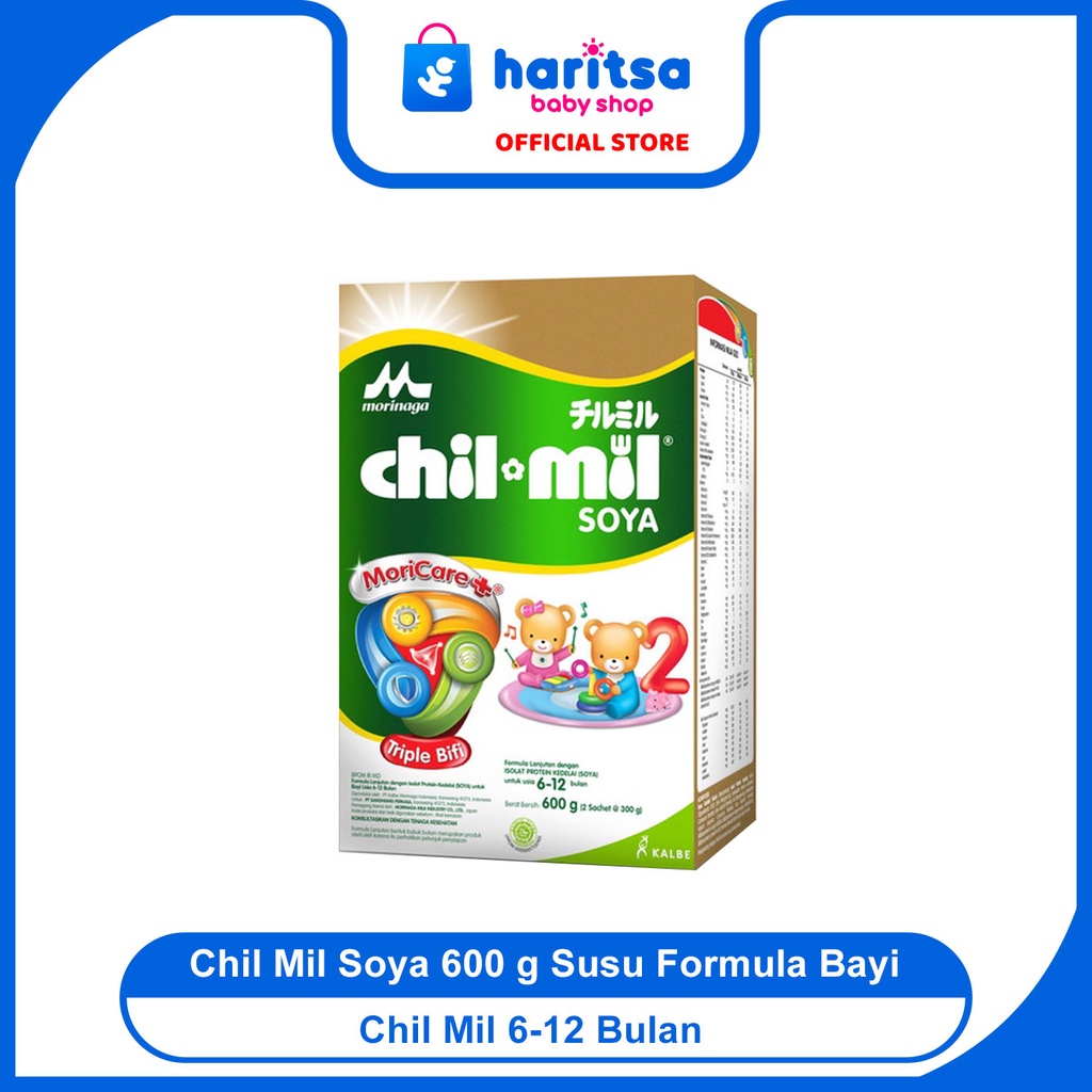 Chil Mil Soya 600 g Susu Formula Bayi 6-12 Bulan