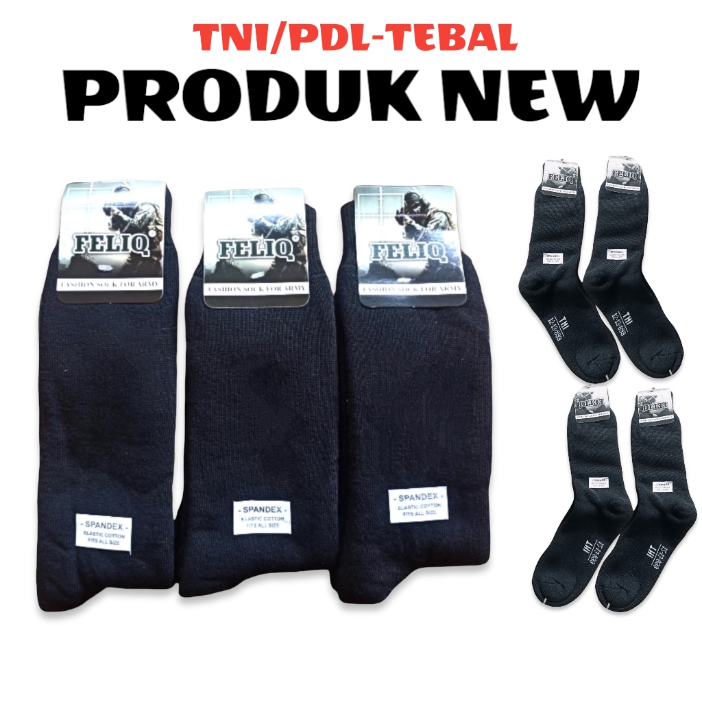 Kaos Kaki TNI/Kaos Kaki POLRI/Kaos Kaki Tebal/Kaos Kaki PDL/Kaos Kaki Panjang Tebal/Koas Kaki Dewasa