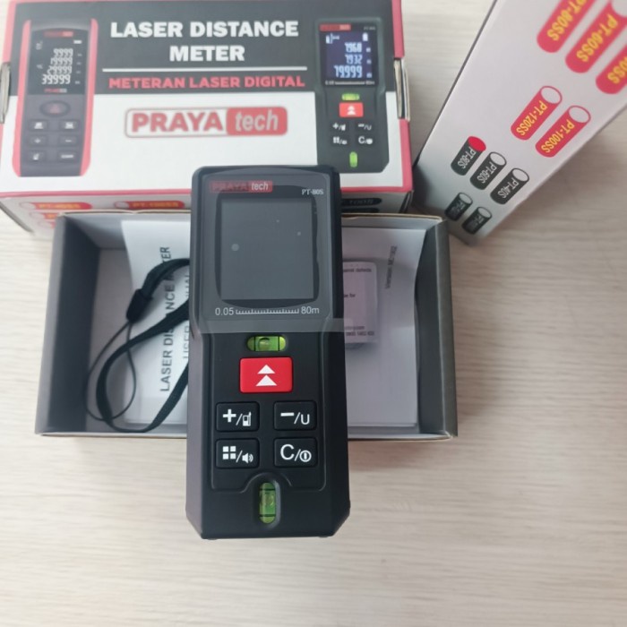 PRAYA TECH METERAN LASER DIGITAL 80 METER 80M LASER DISTANCE METER