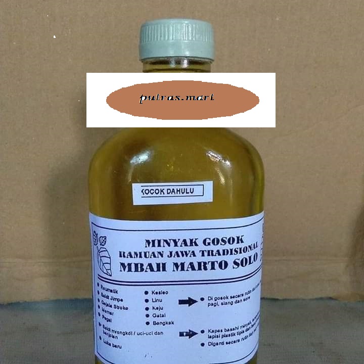 MINYAK GOSOK MBAH MARTO ASLI 250ML/ MINYAK PIJAT / MINYAK URUT/ MINYAK TRADISIONAL