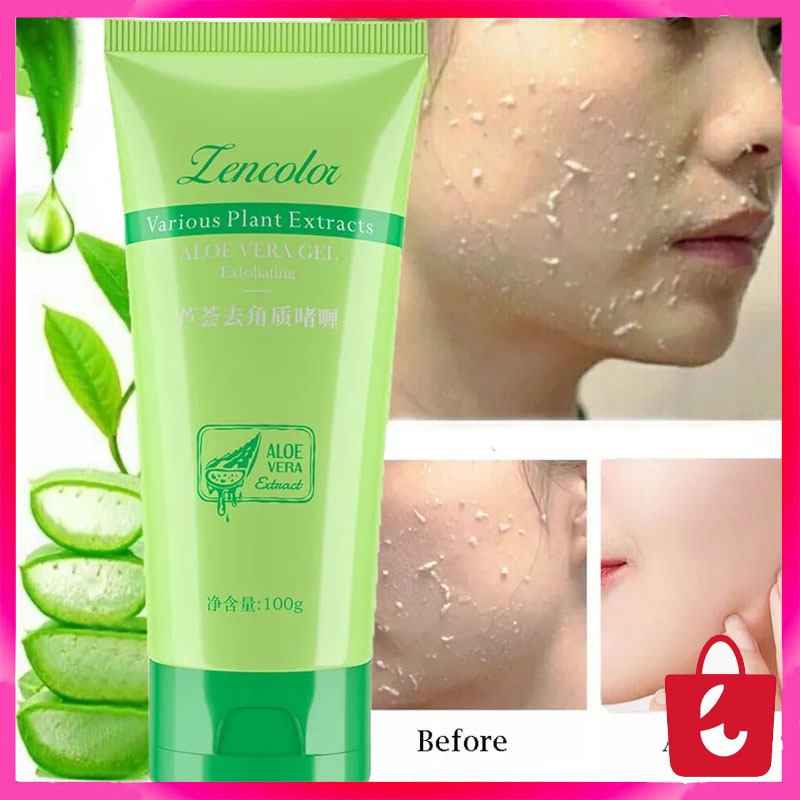 ALOE VERA CENTELLA EXFOLIATING ASIATICA PEELING GEL PERONTOK DAKI/MENGANGKAT SEL SEL KULIT MATI