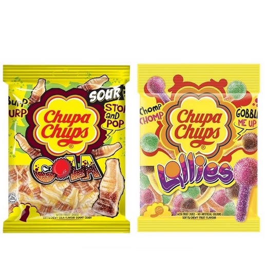 

Chupa Chups Jelly Sour Cola I Lollies 90 Gram