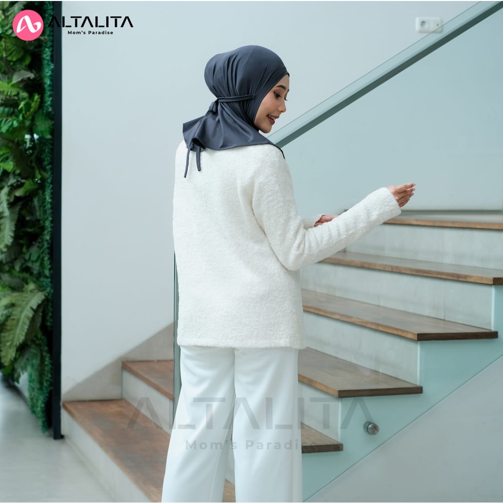 Altalita - Kerudung Bergo Nyta Jilbab Sport Instan Tali Non Pet / Non Pad Bahan Jersey Premium Cocok Untuk Olahraga Volly Futsal Senam dan Sehari-Hari