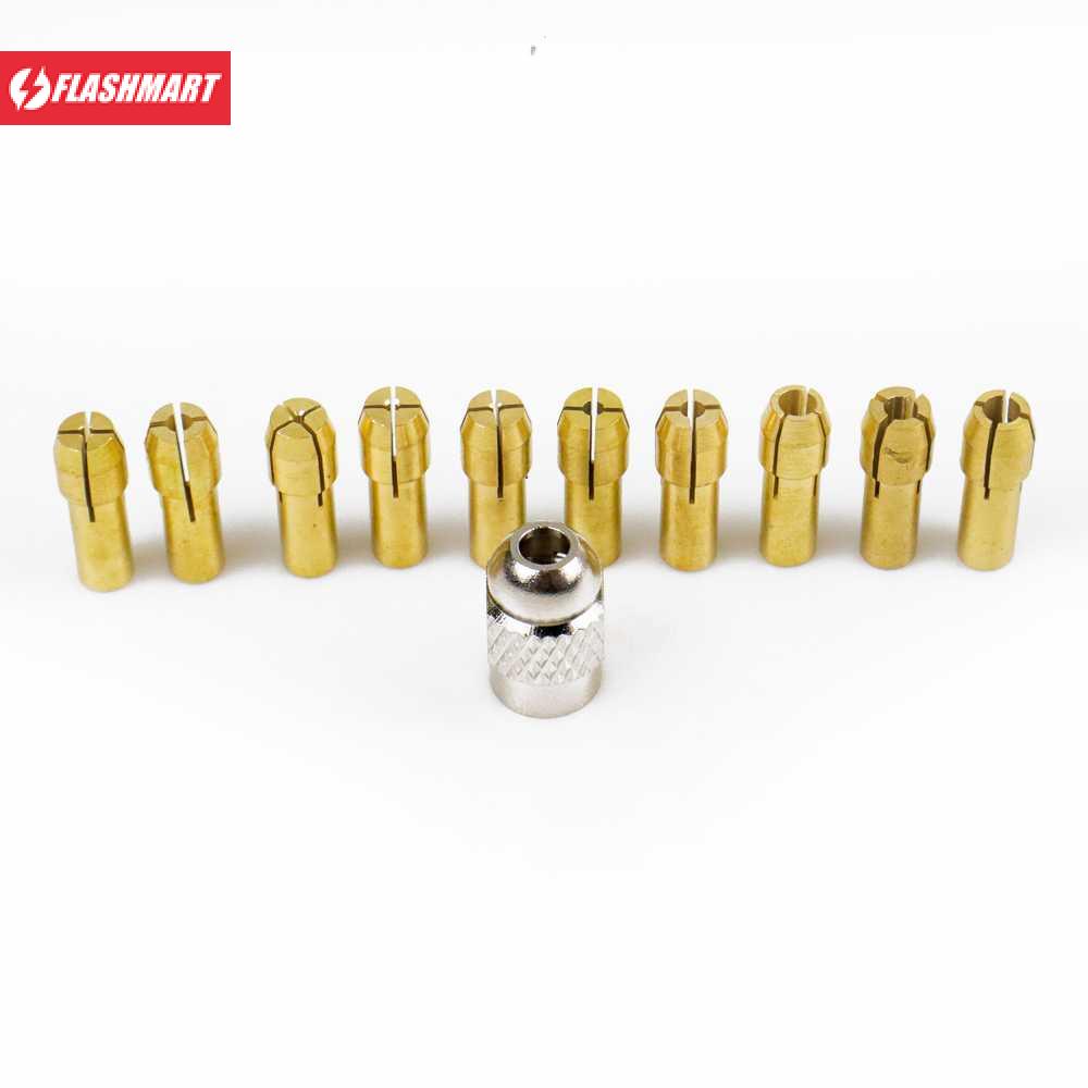 Flashmart Chuck Mata Bor Drill Brass Collet 11 PCS - DMPJ-31